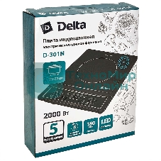 Плита индукционная DELTA D-301N черный