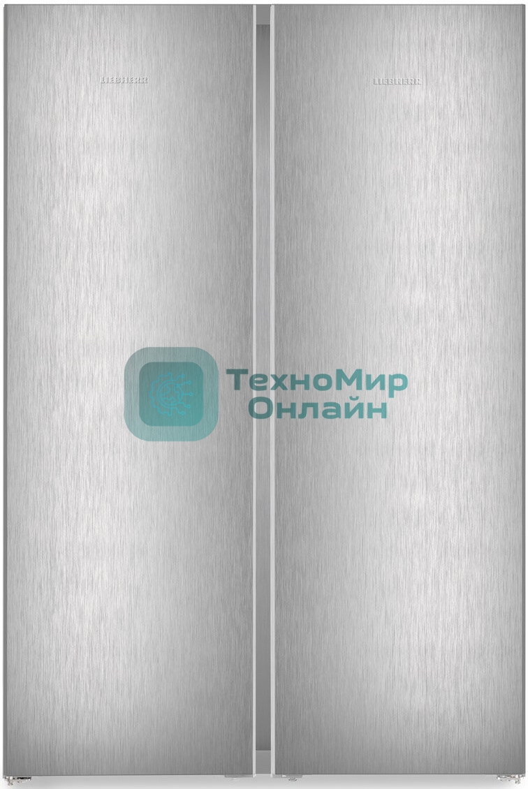 Холодильник Liebherr Комбинация XRFsf 5245-22 001(SFNsfd 5247-22 001 + SRBsfc 5220-22 001) серебристый двухкамерный 377/262л морозилка сбоку, Side by Side