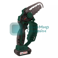 Профессиональная аккумуляторная цепная мини-пила KLPRO KLBZT18-20 (18В, Li-ion-2шт 2,0А·ч, ЗУ 2,4А, 3200 об/мин, 110мм)