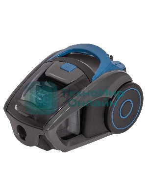 Пылесос SUPRA VCS-2400 серый/синий, 380/2400 Вт, уборка сухая, пылесборник контейнер 2 л