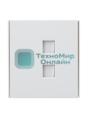 Розетка Kranz STRONG компьютерная двойная RJ45+RJ45 кат6 с/у жемчуг