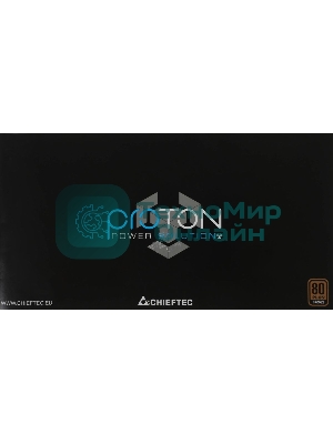 Блок питания Chieftec BDF-1000C, 1000Вт, 80 PLUS Bronze, 140мм, модульный, черный