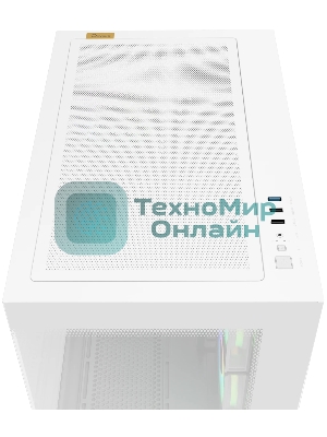 Корпус Ocypus Gamma C54 WH ARGB, Mini-Tower, белый, 3 x 120 мм