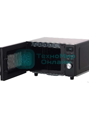 Микроволновая печь Gorenje MO20S4BC черный, 20 л, 700 Вт, переключатели - кнопки, поворотный механизм