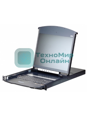 KVM консоль с переключателем ATEN 1L/1R 16p C5 D.Rail LCD KVM over IP SW