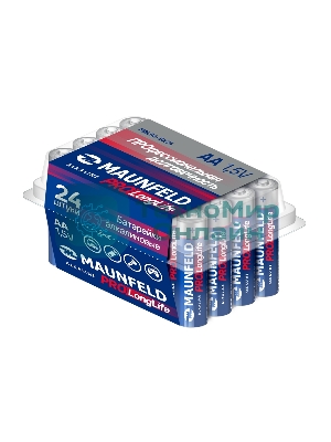 Батарейки Maunfeld PRO Long Life Alkaline AA (LR6) MBLR6-BX24, бокс 24 шт., 1.5 В