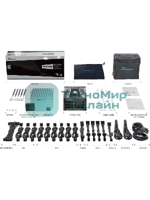 Блок питания Seasonic ATX 1600W Prime PX-1600 Gen.5 80 PLUS platinum (20+4pin) APFC 135мм fan 18xSATA Cab Manag RTL