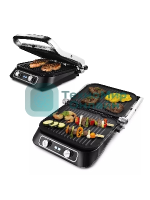 Гриль электрический KITFORT KT-1652 черный/серый, 2100 Вт