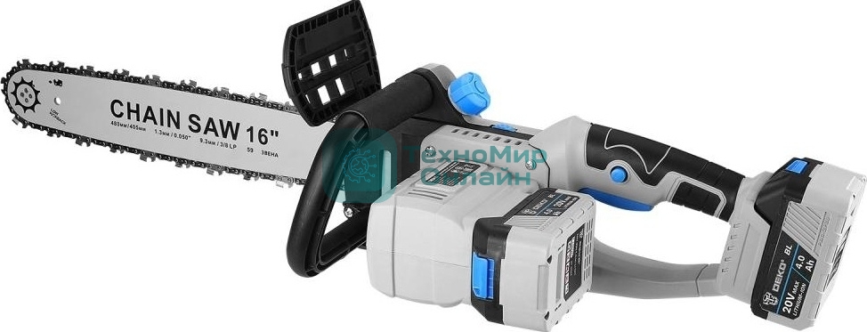 Пила цепная аккумуляторная бесщеточная DEKO DKCHS 40 PRO, 16