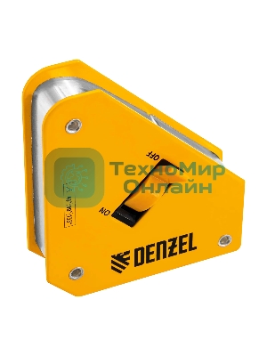 Фиксатор магнитный Denzel отключаемый для сварочных работ усилие 30 LB, 45х90 град.