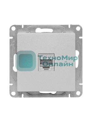 Механизм розетки RJ45 (cat5) EKF UP1-SOA-RJ45-5 алюминий Эпика