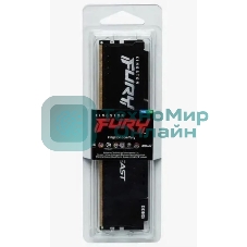 Оперативная память Kingston Fury Beast, DDR5, 8GB (1x8GB), 5600MHz, CL36, DIMM, с радиатором, черный