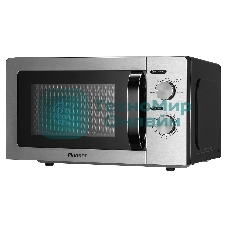 Микроволновая печь Pioneer MW212M серебристый/черный, 20 л, 700 Вт, переключатели - поворотный механизм