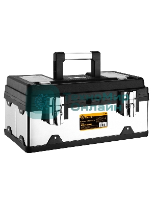 Ящик для инструментов Deko Tool box 18M, 18л, 41x23x19см, серебристый/черный 085-3002