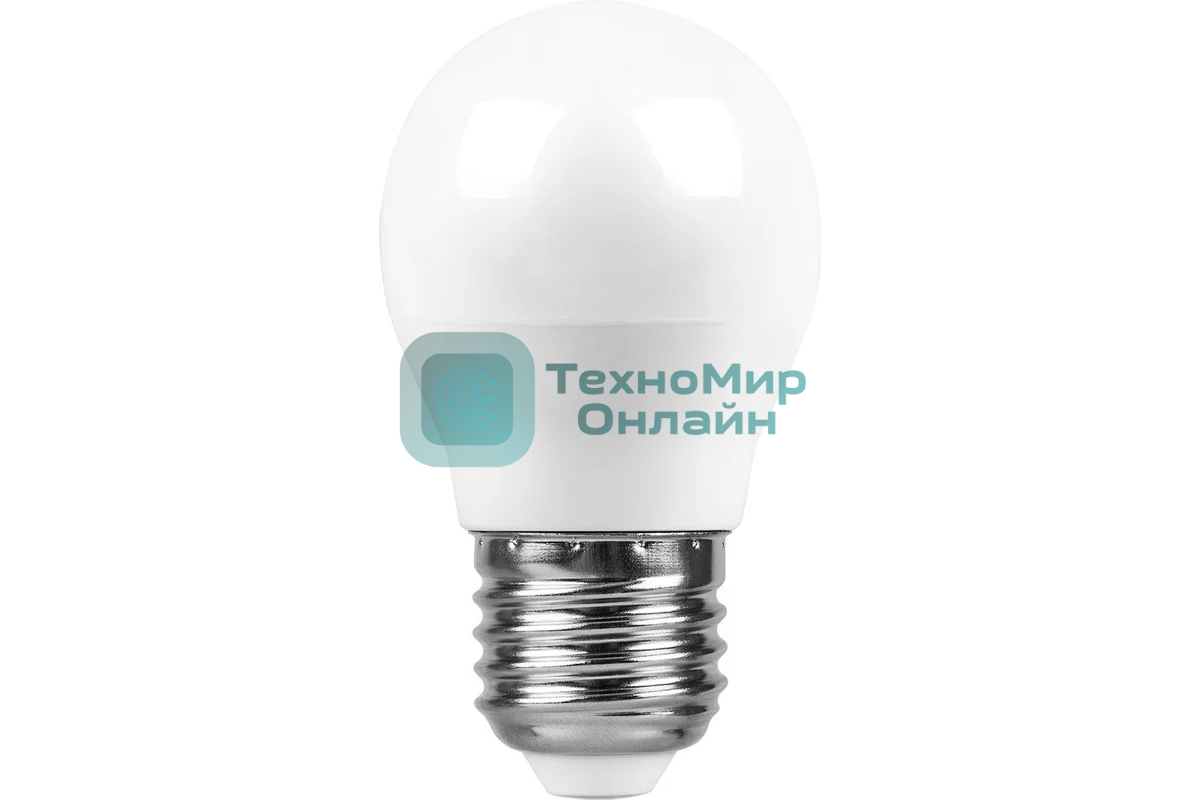 Лампа светодиодная SAFFIT SBG4513 (55162) 13Вт Е27 дневной матовый шар