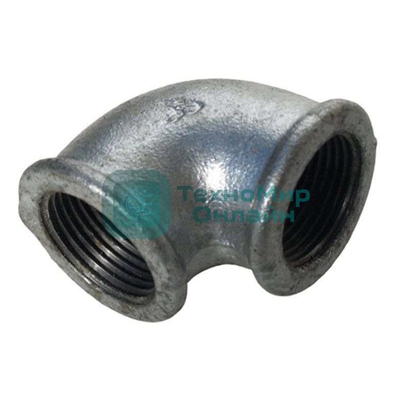 Угольник 90-1- 40, муфта-штуцер, чугунный 213100014 ГОСТ