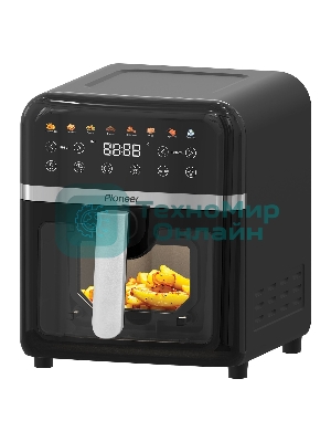 Аэрогриль Pioneer SM520D черный, 1850 Вт, 8 л, сенсор, 8 программ