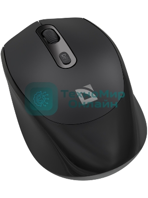 Мышь беспроводная Defender Vision MS-376 черный, 1600 dpi, радиоканал, Bluetooth, USB, кнопки - 4