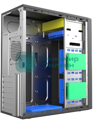 Компьютерный корпус c блоком питания 450 Ватт Case Foxline ATX, 450W, 4xUSB 2.0, powcord