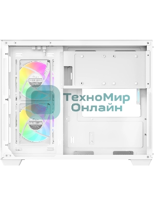 Корпус Ocypus Gamma C54 WH ARGB, Mini-Tower, белый, 3 x 120 мм