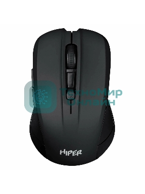 Мышь беспроводная HIPER HOMW-101-BT черный, 1600 dpi, радиоканал, USB, кнопки - 4