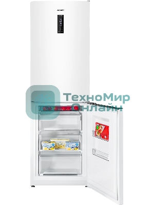 Холодильник Atlant ХМ-4621-109-NW белый двухкамерный 235/94л морозилка снизу, No Frost