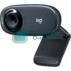 Веб-камера Logitech C310 HD 1280x720, 30 кадр/с, USB Type-A, микрофон (шумоподавление), автоосвещение, универсальное крепление