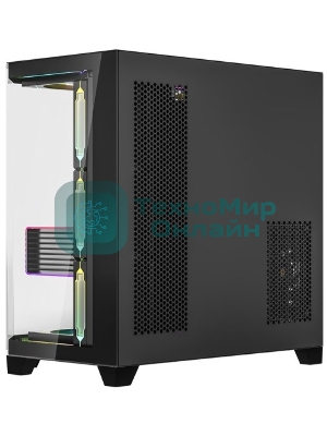 Компьютерный корпус Formula V Line Crystal Z6 Black, ATX, Left & Front & Bevel side Tempered Glass, TYPE-C*1, USB3.0*2