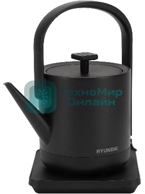 Чайник электрический Hyundai HYK-S2507 0.6 л, 1000 Вт, черный
