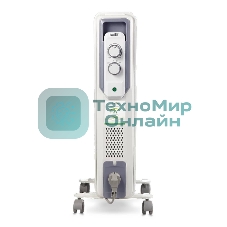 Обогреватель масляный Ballu CUBE BOH/CB-09W (9 секций), белый, 2000 Вт, 25 м2, механический термостат