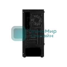 Компьютерный корпус MidTower Aerocool/Formula Quantum-G-BK-v2 черный без Б/п, ATX 3FRGb Fan on front panel