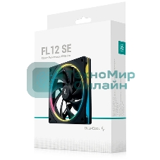 Вентилятор для корпуса Deepcool FL12 SE ARGb 120х120x25 черный 4-pin 28.67дБ (упак.:1шт) (R-FL12SE-BKAPN1-G) Ret