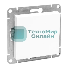 Механизм выключателя EKF UP1-SWW-10 одноклавишный, белый Эпика