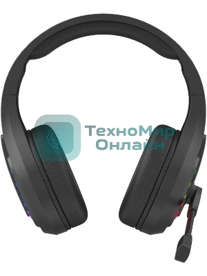 Гарнитура Bloody GR230 чёрный, беспроводная + проводная, радиоканал, до 40 ч, подсветка