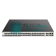 Коммутатор D-Link DGS-1210-52MP/F4A, 48×1 Гбит/с + 4×1 Гбит/с Combo, настраиваемый