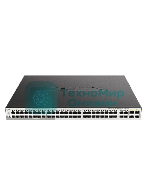 Коммутатор D-Link DGS-1210-52MP/F4A, 48×1 Гбит/с + 4×1 Гбит/с Combo, настраиваемый