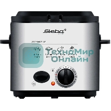 Фритюрница-фондю Steba DF 95 серебристый/чёрный, 840 Вт, 1.2 л, 0.4 кг, антипригарное покрытие
