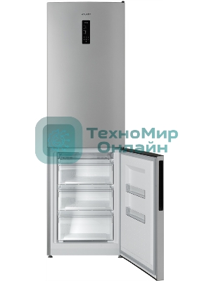 Холодильник Atlant ХМ-4624-181-NL серебристый двухкамерный 235/94л морозилка снизу, No Frost