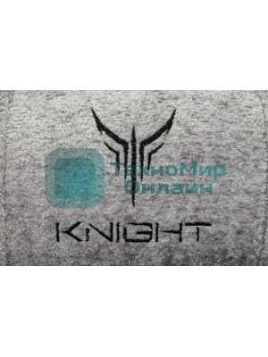 Кресло Knight Lord/F серый, экокожа, 120 кг, механизм качания, подставка для ног