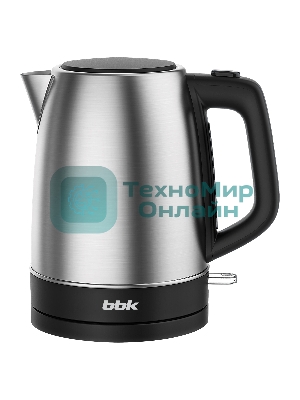Чайник электрический BBK EK1765S черный/нержавеющая сталь, 1.7 л, 1850-2200 Вт