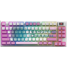 Клавиатура MSI Forge GK600 гибридная, Bluetooth, радиоканал, белый