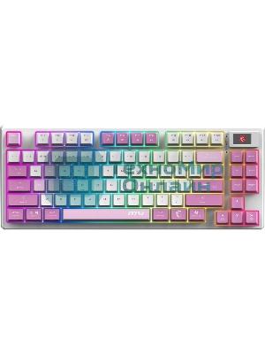 Клавиатура MSI Forge GK600 гибридная, Bluetooth, радиоканал, белый