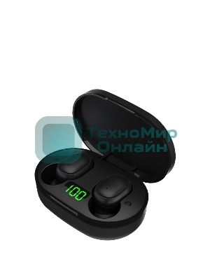 Наушники TWS Maxvi MHF-101BT UP черный, вкладыши, Bluetooth, сенсорное управление, до 4 ч