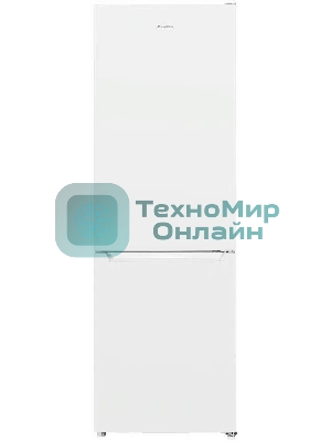 Холодильник Maunfeld MFF185SFW белый двухкамерный 213/104л морозилка снизу