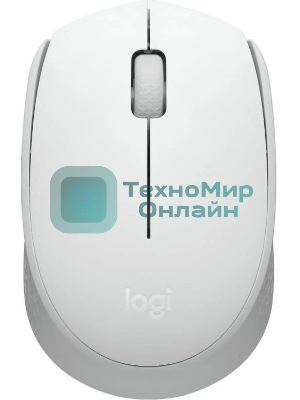 Мышь беспроводная Logitech M171 белый, 1000 dpi, радиоканал, USB, кнопки - 3