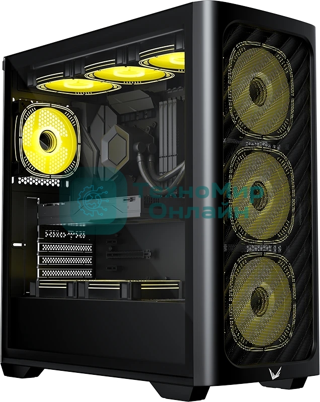 Корпус Formula Air Power G3 Plus Black, Mini-Tower, чёрный, 3 x 120 мм