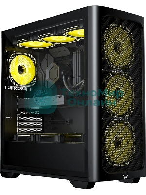 Корпус Formula Air Power G3 Plus Black, Mini-Tower, чёрный, 3 x 120 мм