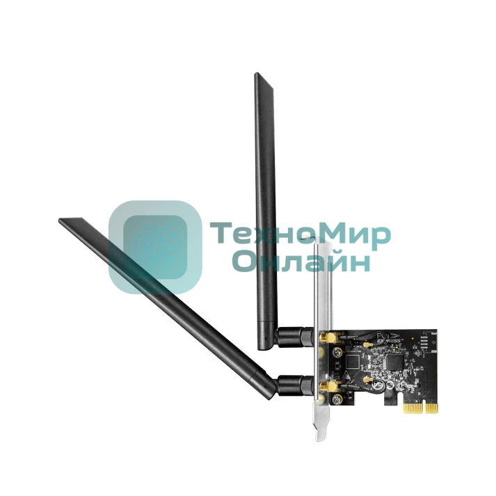 Беспроводной адаптер PCI-E Wi-Fi ,Cudy WE1300, AC1300, низкопроф. планка в комплекте