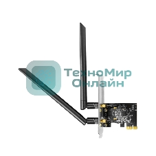 Беспроводной адаптер PCI-E Wi-Fi ,Cudy WE1300, AC1300, низкопроф. планка в комплекте