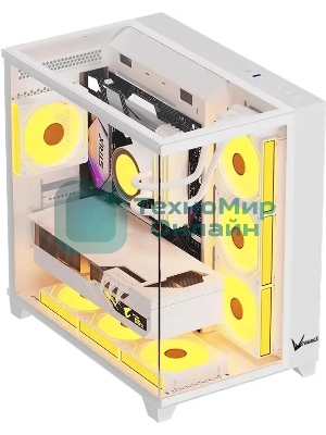 Компьютерный корпус Aerocool/Formula Crystal Z9 белый без БП ATX 7x120мм 2xUSB3.0 audio bott PSU